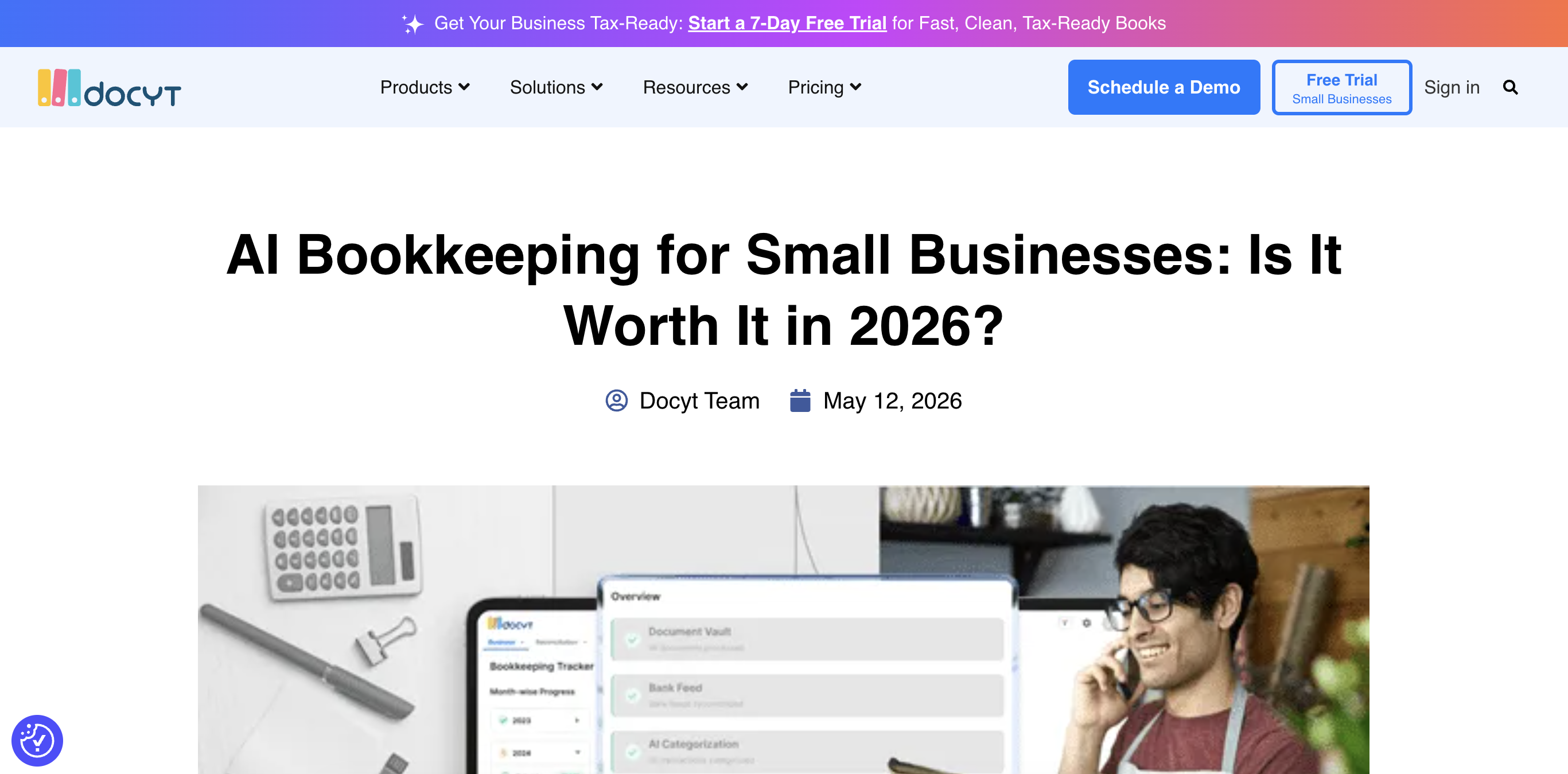 Docyt AI bookkeeping for small businesses