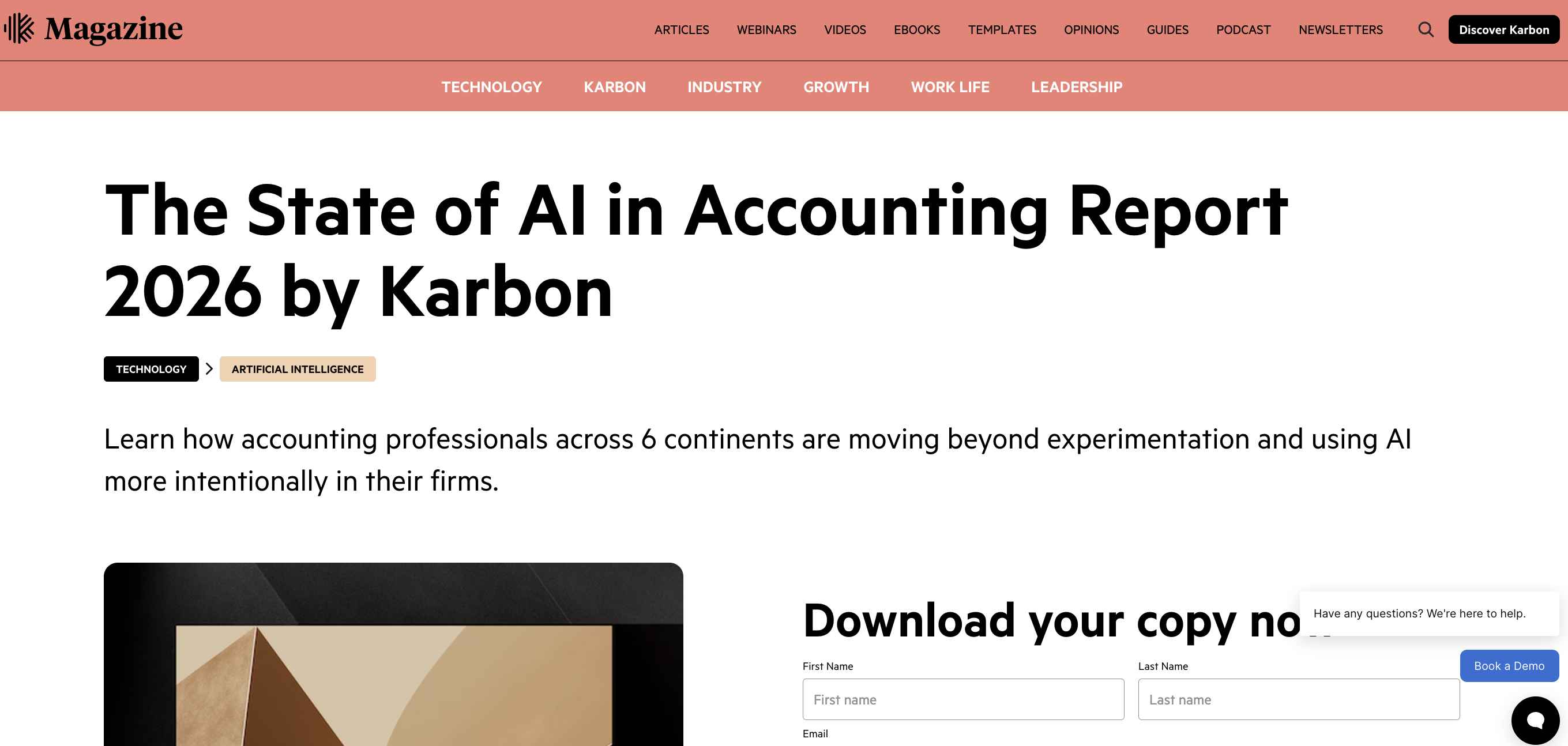 Karbon State of AI in Accounting Report 2026